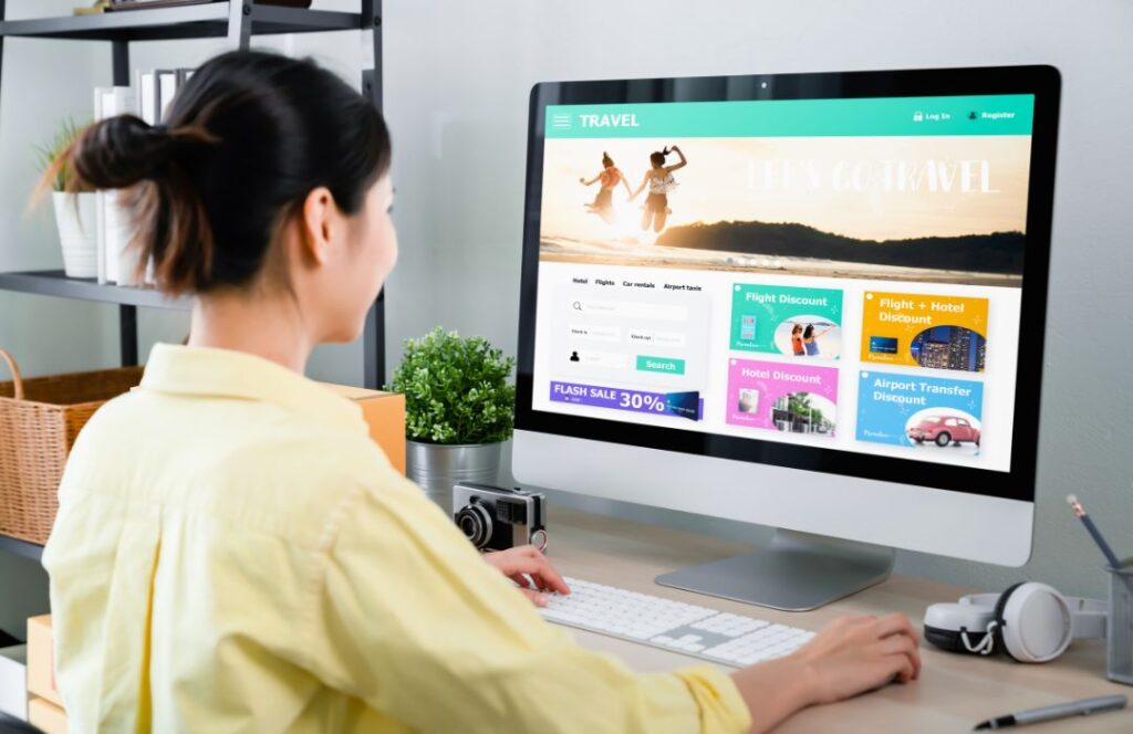 בחורה בונה אתר עם אלמנטור